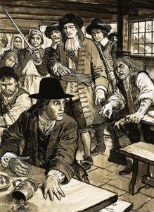 Un homme attrapé dans un pub - English School