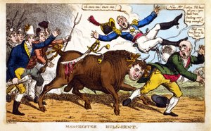 Chasse au taureau de Manchester - English School