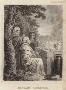 Sacrifice de Manoach - English School