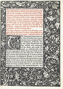 Manuscrit avec initiale historiée "G" et bordure pleine page, 1893 - English School