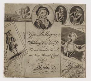 Libraire et imprimeur de cartes, George Pulley, carte de visite - English School
