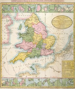 Carte de la Grande-Bretagne, illustrant l