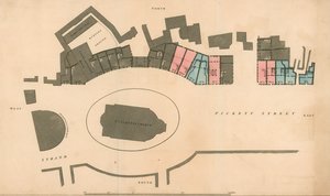Carte de Pickett Street et The Strand, Londres