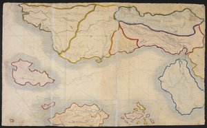 Carte de Verdopolis, ou Glass Town; une terre imaginaire, illustration de 