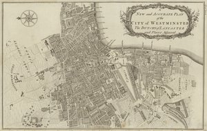 Carte de la ville de Westminster et du duché de Lancaster, Londres