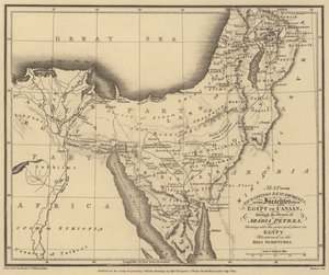 Carte des voyages et des campements des Israélites de l
