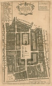 Carte de la paroisse de Saint-Paul, Covent Garden, Londres