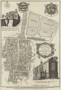 Carte des quartiers de Coleman Street et Bassishaw, Londres