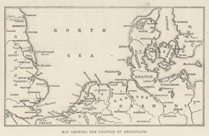 Carte montrant la position de Heligoland - English School