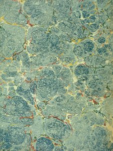 Papier marbré, années 1950