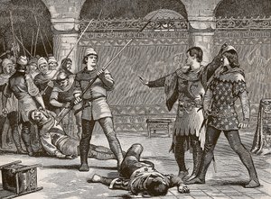 Marcel et le dauphin de France, illustration de Cassells Illustrated History of England - English School