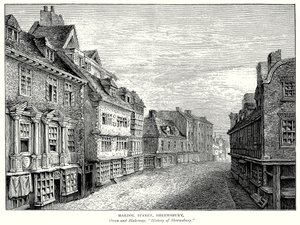 Mardol Street, Shrewsbury (gravure) - English School