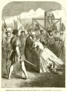 Margaret Roper prenant congé de son père, Sir Thomas More, sur le quai de la Tour - English School