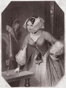 Marie (La Nuit des Rois) - dans - "Galerie des femmes de Shakespeare, collection de quarante-cinq portraits sérieux par les premiers artistes de Londres, enrichie de notices critiques et littéraires" vers 1838