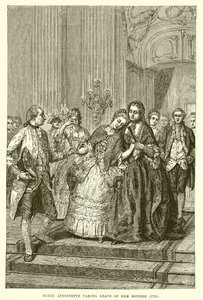 Marie-Antoinette faisant ses adieux à sa mère - English School