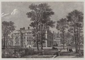 Marlborough House, la résidence en ville du prince de Galles (gravure) - English School