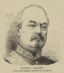 Maréchal Bazaine, le nouveau commandant en chef français (gravure)