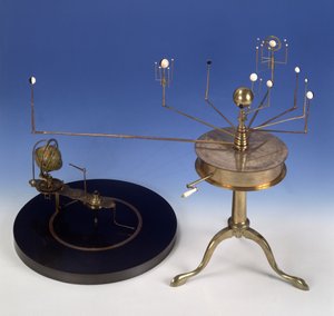 Planétarium portable de type Martin ou Planétaire, par Thomas Blunt (fl.1760-1822) George Newman et Thomas Voigt, vers 1808 (laiton, laiton argenté et ivoire)