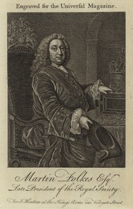 Martin Folkes Esq., ancien président de la Royal Society - English School