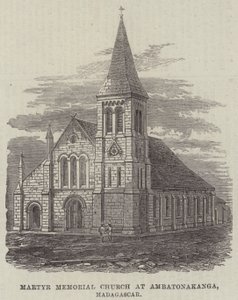 Église mémoriale des martyrs à Ambatonakanga, Madagascar (gravure) - English School