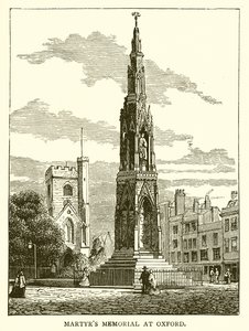 Mémorial des martyrs à Oxford - English School