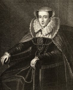 Marie Stuart (1542-87) (gravure) - English School