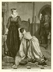 Marie Stuart recevant son mandat de mort, 1557 - English School