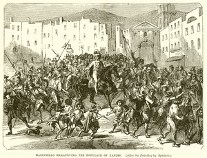 Masaniello haranguant la populace de Naples - English School