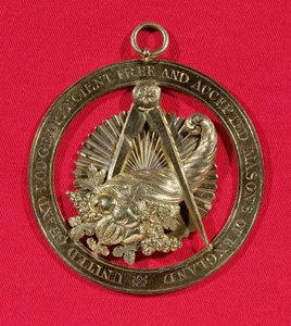 Insigne maçonnique porté par les membres de la Grand Stewards Lodge après 1841, milieu du XIXe siècle - English School