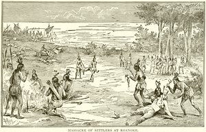 Massacre des colons à Roanoke - English School