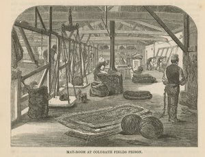 Salle de matelas à la prison de Coldbath Fields