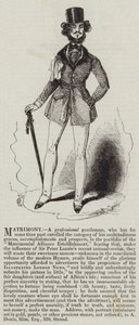 Matrimoine, un gentleman professionnel (gravure) - English School
