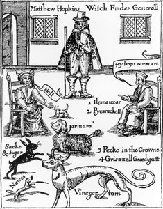Matthew Hopkins, le Witchfinder General (d.1647) - English School