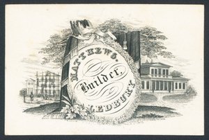 Matthews, constructeur, carte de visite - English School