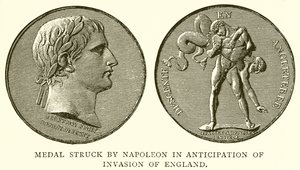 Médaille frappée par Napoléon en prévision de l
