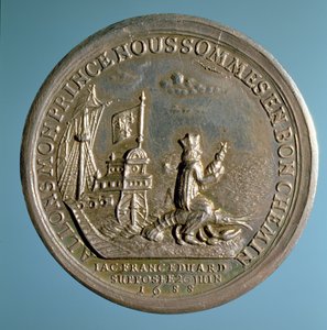 Médaille commémorant la naissance du Prince James (1688-1766), 1688 - English School