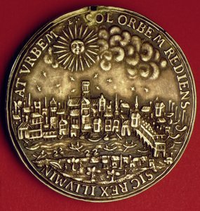 Médaille commémorant le retour de Charles Ier (1600-49) à la ville de Londres après le couronnement écossais, 1633 - English School