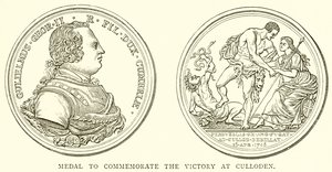 Médaille pour commémorer la victoire à Culloden