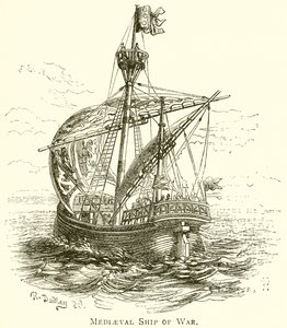 Navire de guerre médiéval - English School