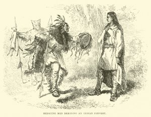 Hommes-médecine ridiculisant un converti indien - English School