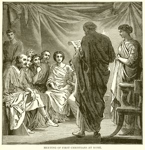 Réunion des premiers chrétiens à Rome - English School
