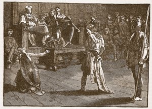 Réunion du Shire-Moot, vers 835, illustration de Cassells Illustrated History of England