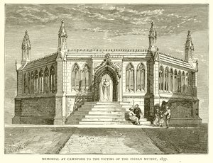 Mémorial à Cawnpore pour les victimes de la révolte indienne, 1857 - English School