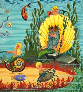 Mermaid Folk (gouache sur papier)