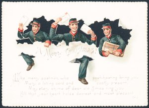 Facteurs joyeux, Carte de Noël - English School