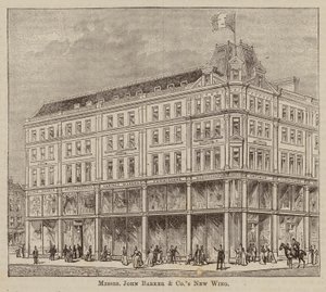 Messieurs John Barker et Co, Drapiers et Marchands de Gros, Ingénieurs Domestiques, Ameublement de Maison, et Fournisseurs, Kensington High Street, W - English School