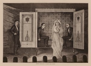 Messrs, Maskelyne and Cookes Dark Seance (gravure) - English School