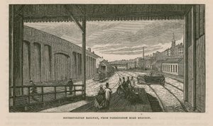 Metropolitan Railway depuis la station Farringdon Road - English School