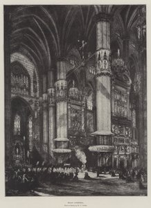 Cathédrale de Milan (lithographie) - English School