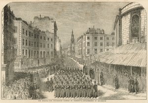Parade militaire sur le Strand - English School